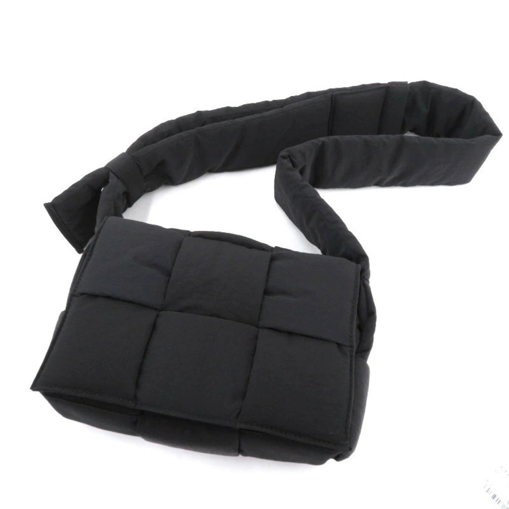 BOTTEGA VENETA Padded Tech Cassette Shoulder Bag Black